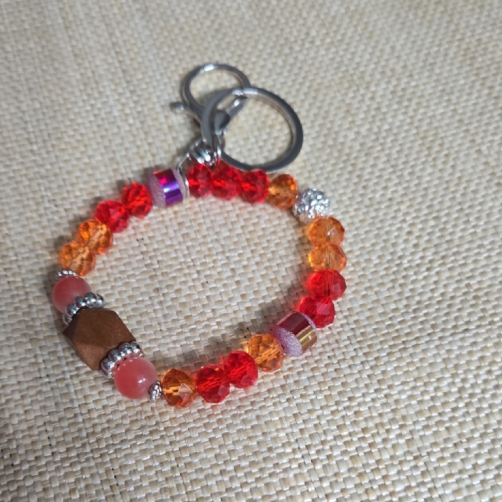 Colorful Beaded KeyChain / Bag Charm